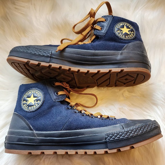 Converse All Stars Chuck Taylor Blue Suede Unisex Shoes Size 8 - Picture 3 of 13